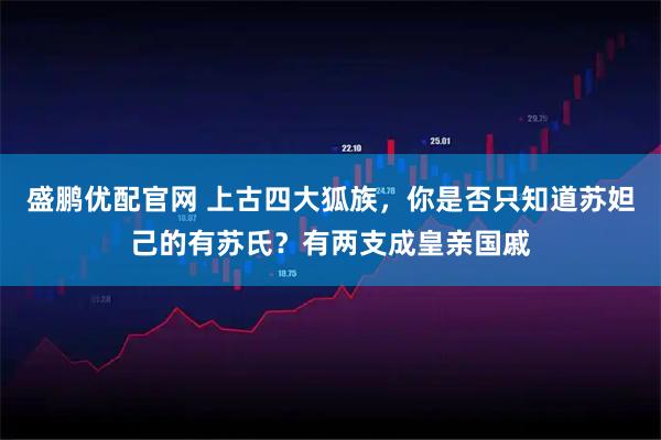 盛鹏优配官网 上古四大狐族，你是否只知道苏妲己的有苏氏？有两支成皇亲国戚