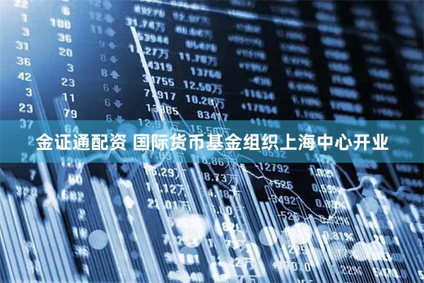 金证通配资 国际货币基金组织上海中心开业